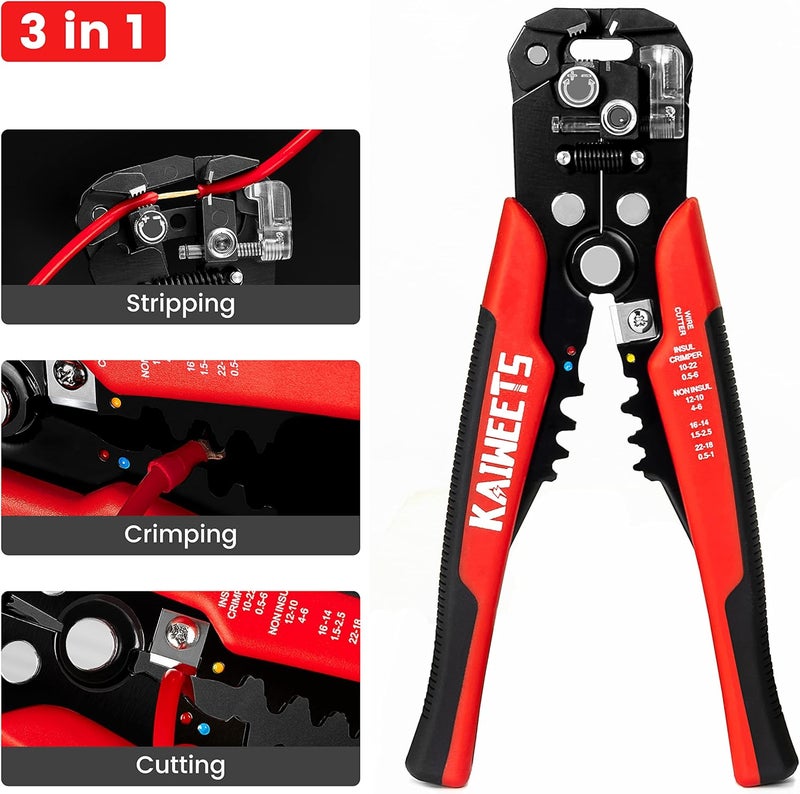 KAIWEETS Automatic Wire Stripper with 260PCS Crimp Connectors and Terminals - Image 4